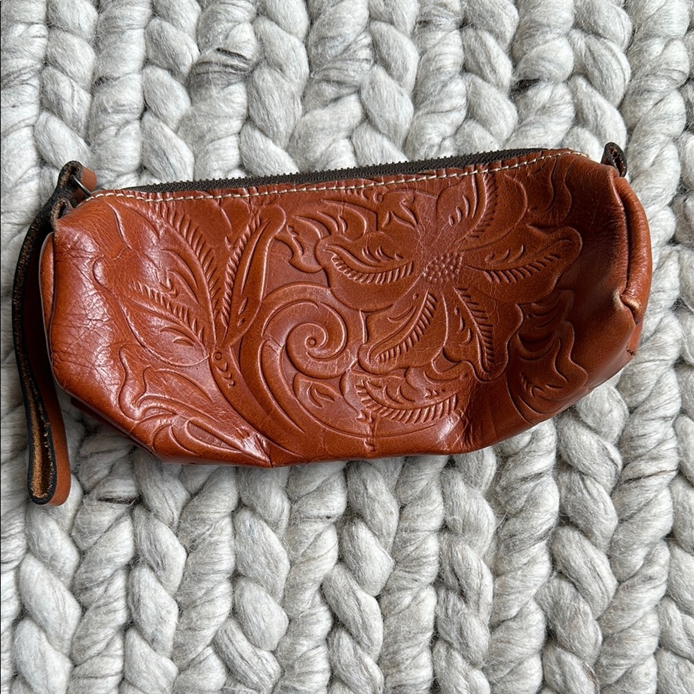 Patricia Nash Embossed Italian Leather Pouch